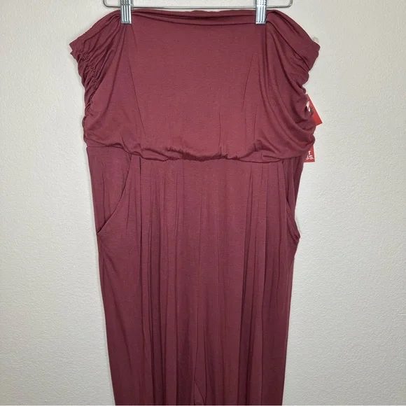 Baggy, Maroon Jumpsuit Romper - Picture 3 of 13